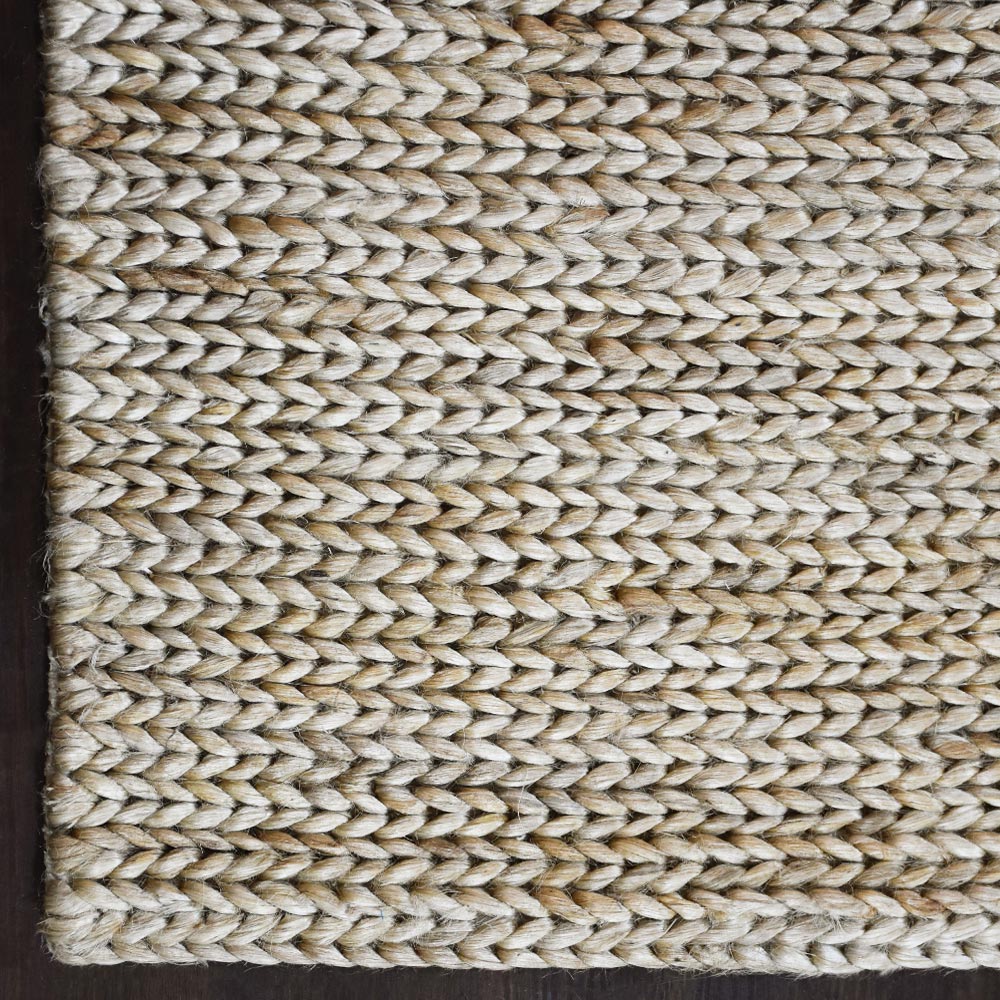 Camel Solid Hand Knotted Sumak Jute Rug