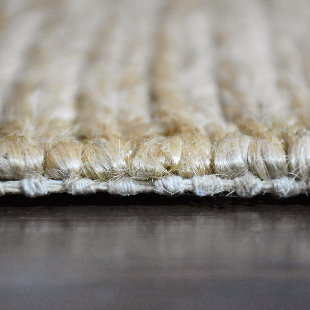 Camel Solid Hand Knotted Sumak Jute Rug