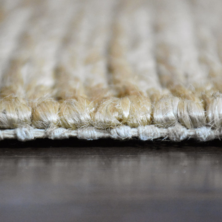 Camel Solid Hand Knotted Sumak Jute Rug
