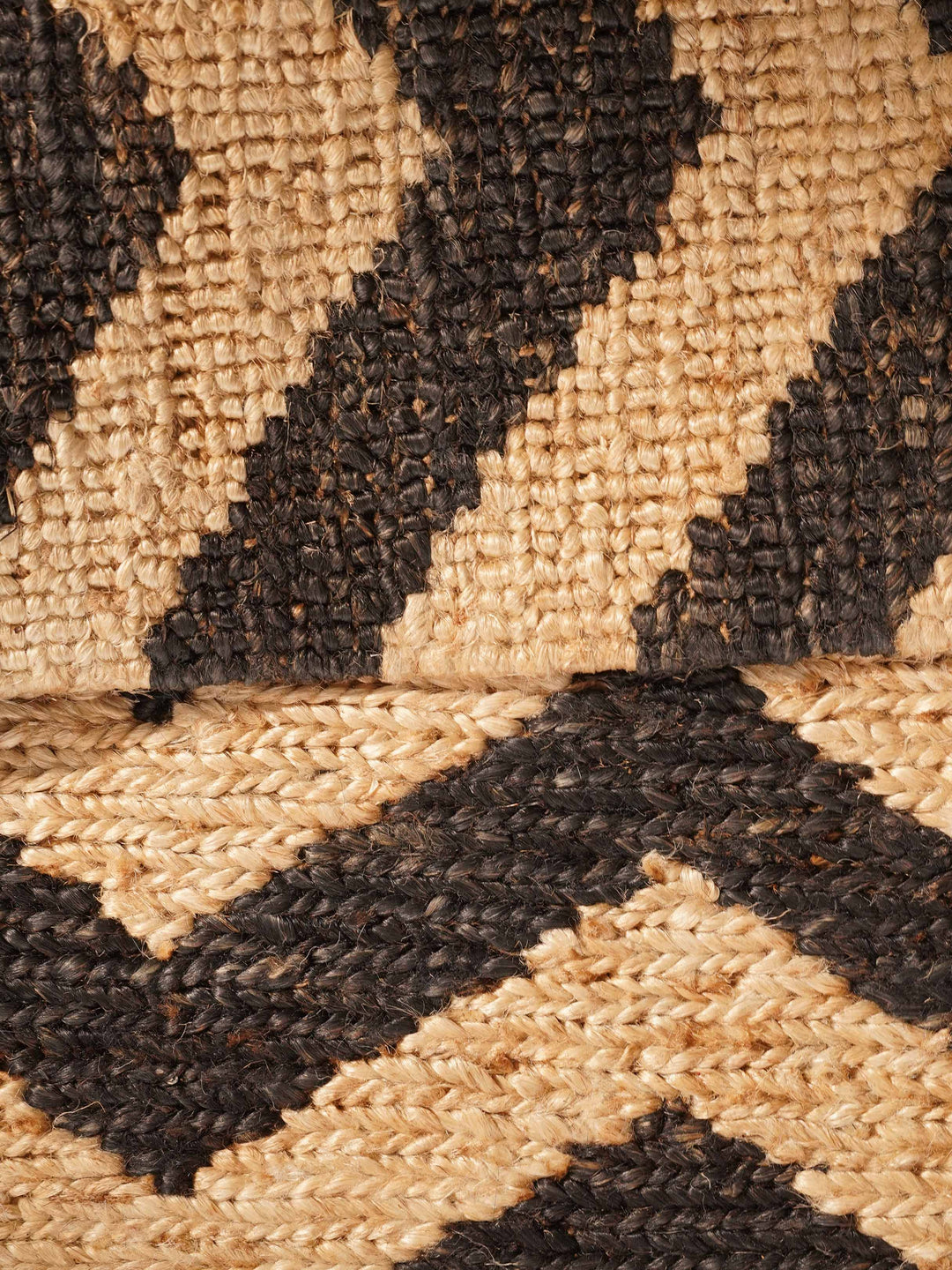 Contemporary Chevron Pattern Hand Knotted Sumak Jute Rug
