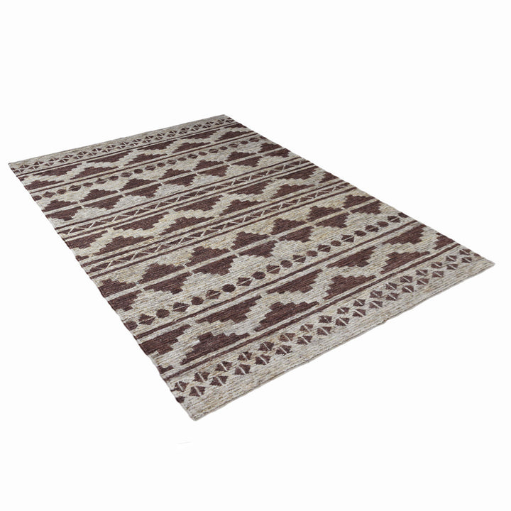Oriental Hand Knotted Sumak Jute Rug