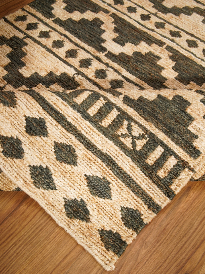 Oriental Hand Knotted Sumak Jute Rug