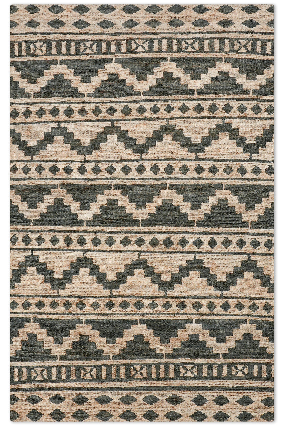 Oriental Hand Knotted Sumak Jute Rug