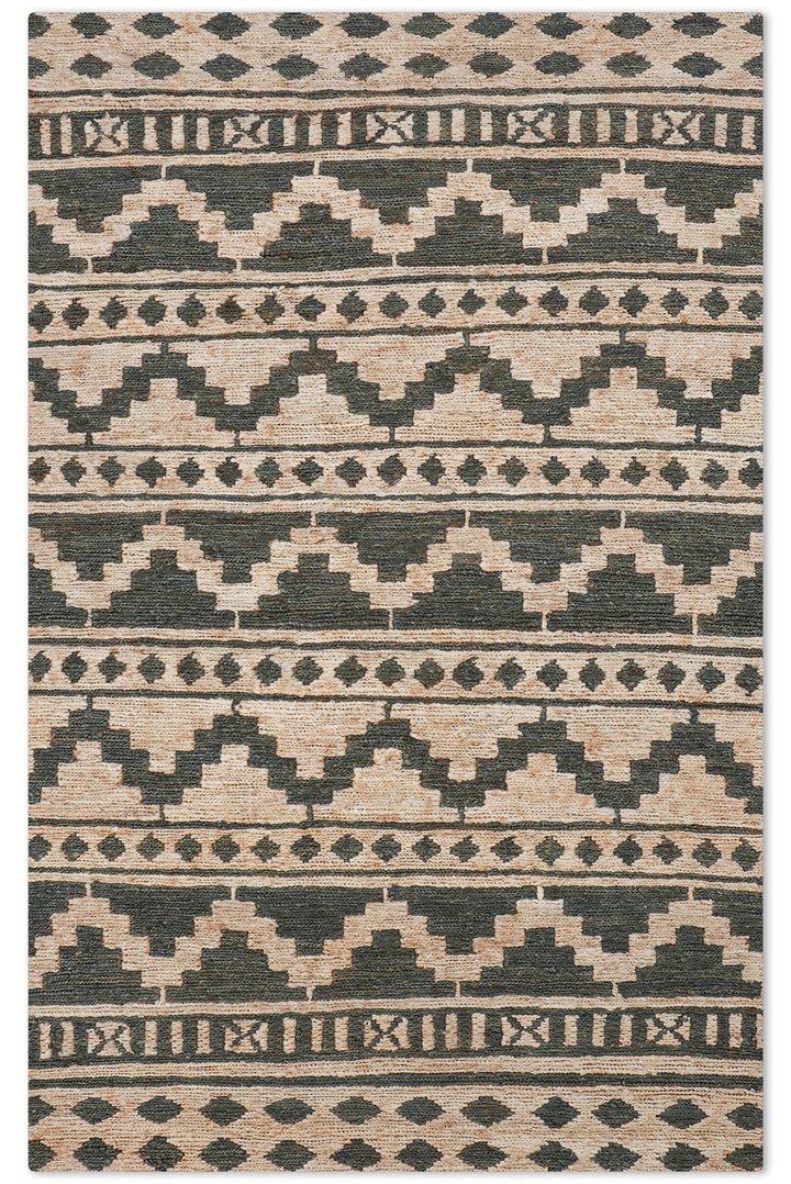 Oriental Hand Knotted Sumak Jute Rug