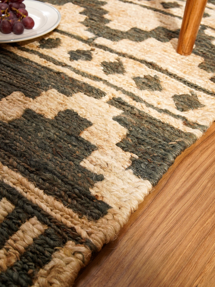 Oriental Hand Knotted Sumak Jute Rug