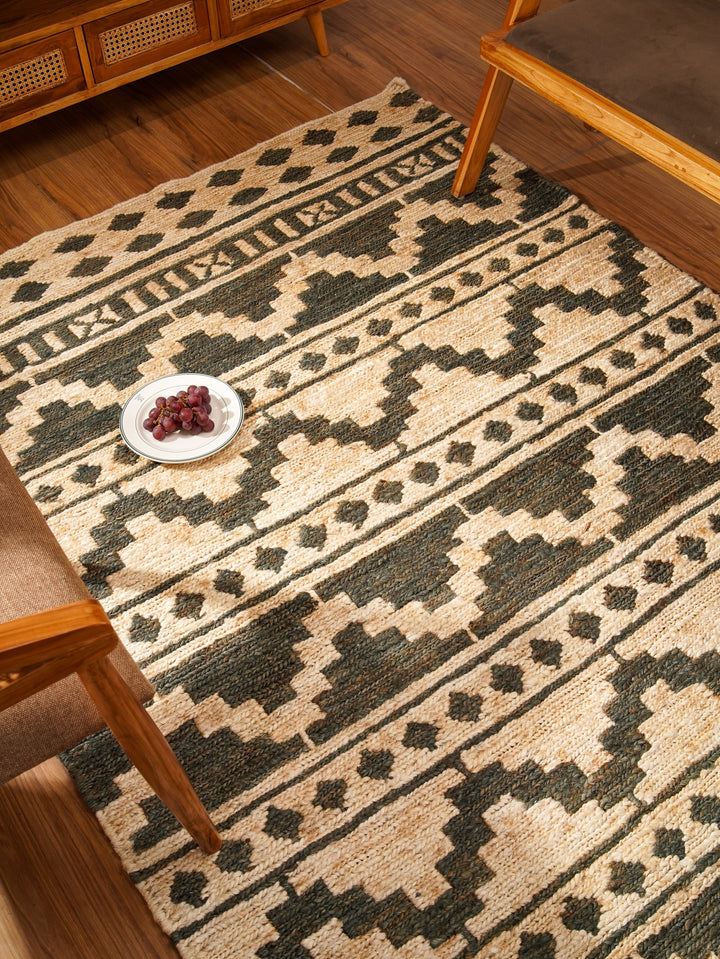 Oriental Hand Knotted Sumak Jute Rug