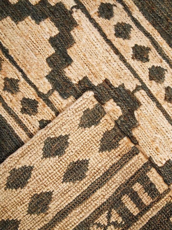 Oriental Hand Knotted Sumak Jute Rug