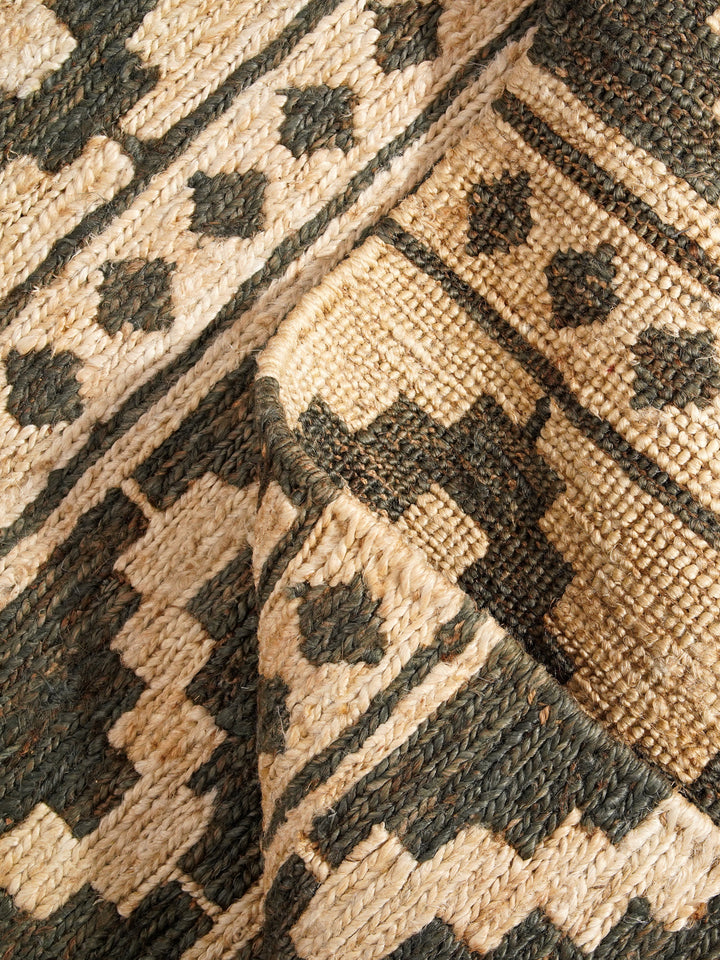 Oriental Hand Knotted Sumak Jute Rug
