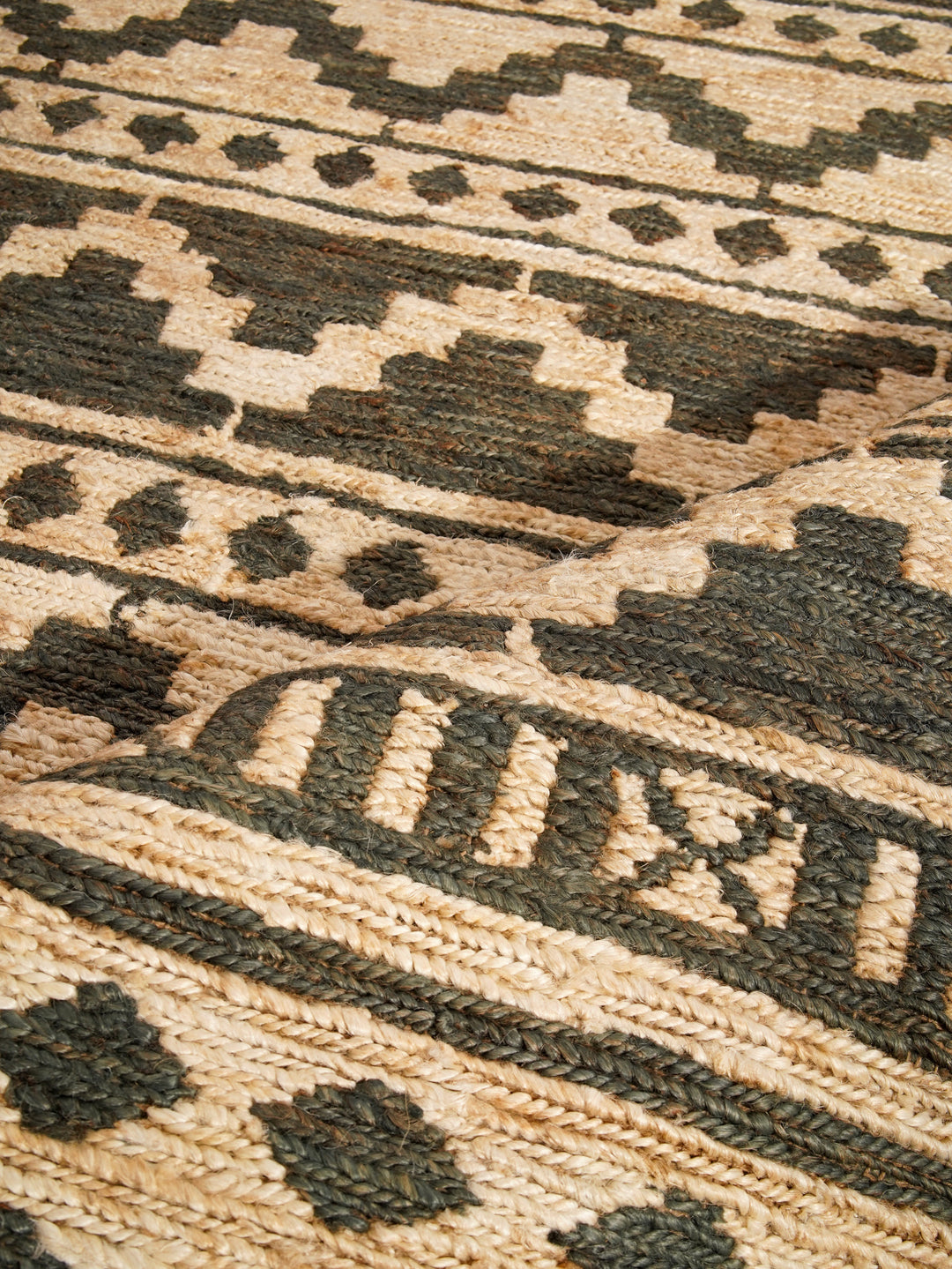 Oriental Hand Knotted Sumak Jute Rug