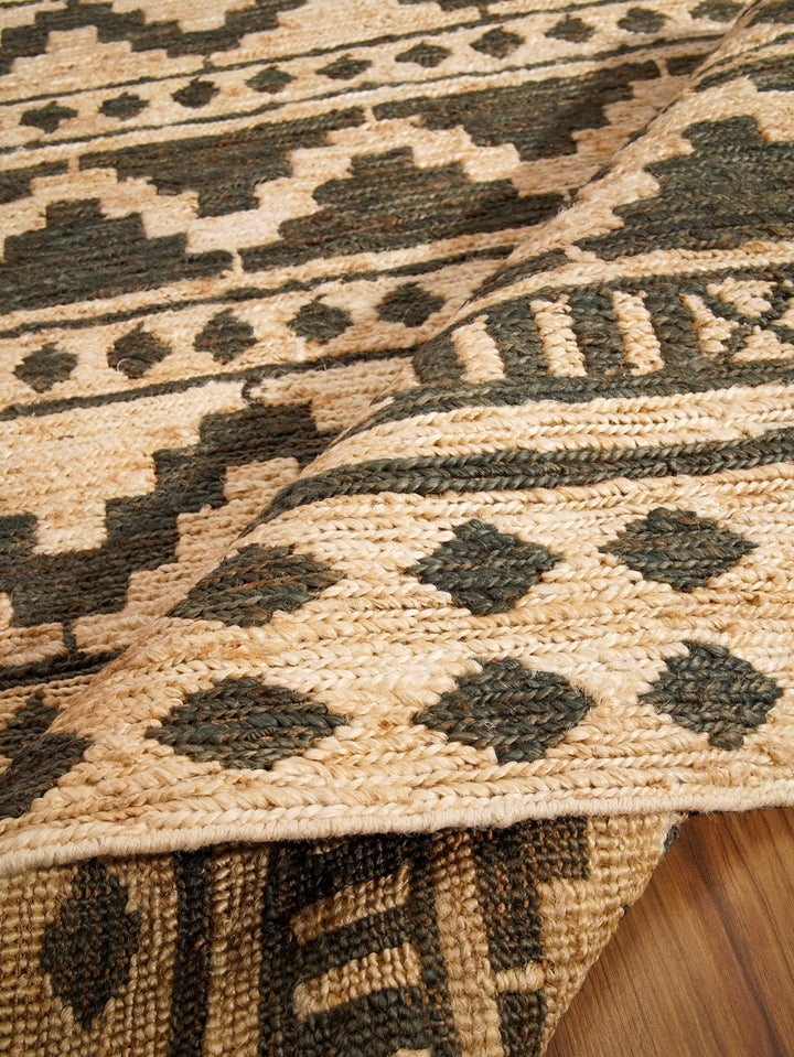 Oriental Hand Knotted Sumak Jute Rug