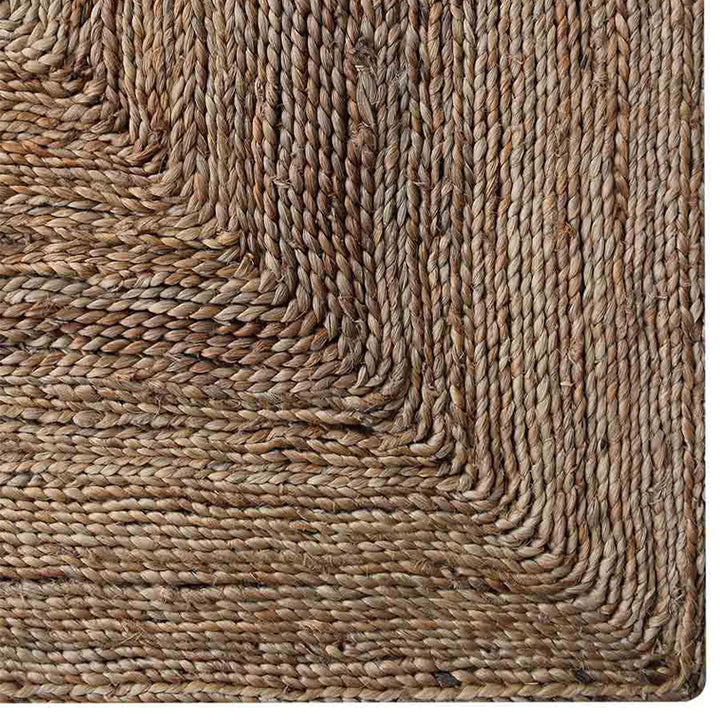 Beige Contemporary Hand Woven Jute Rug