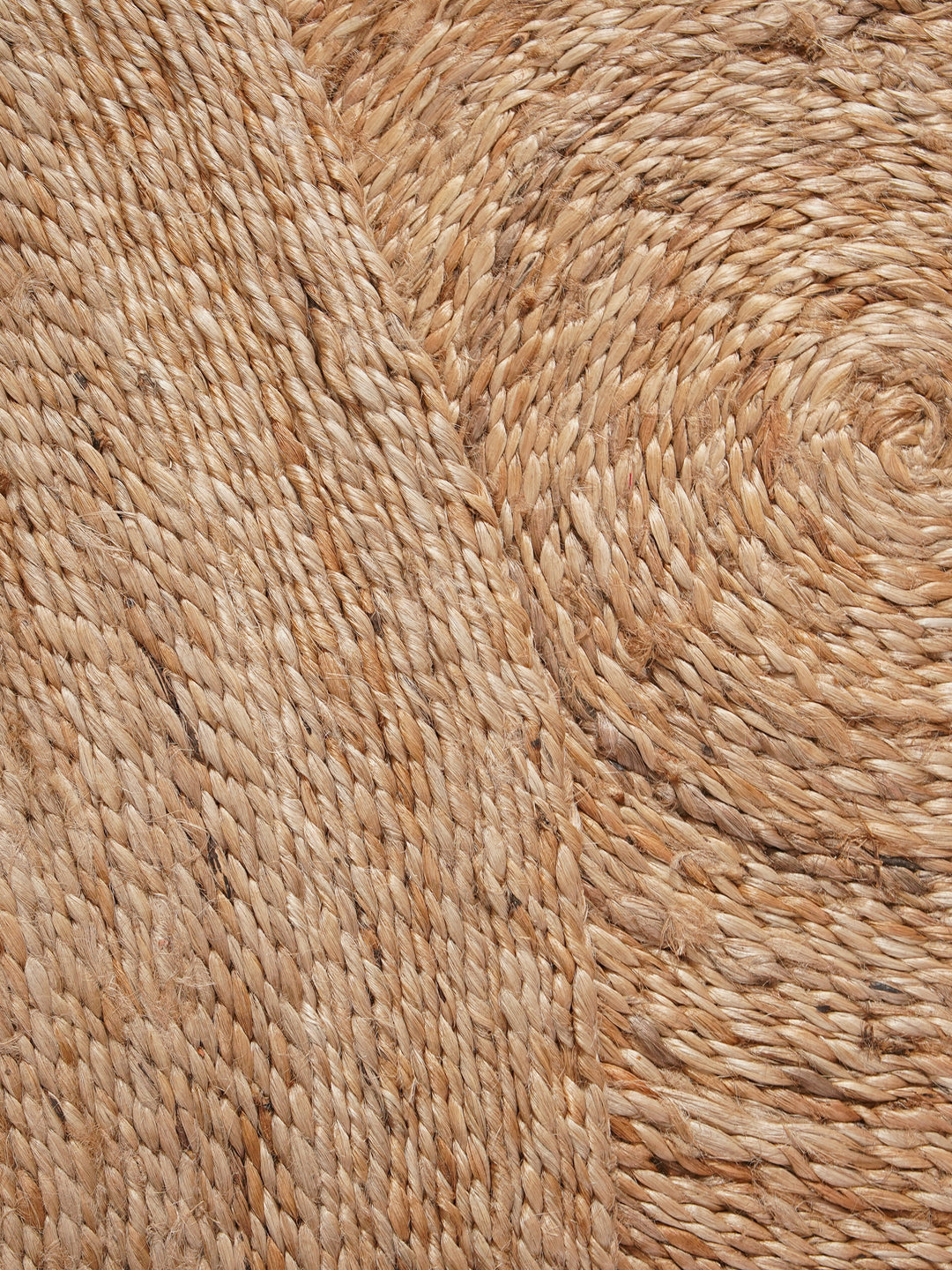 Beige Contemporary Hand Woven Jute Rug
