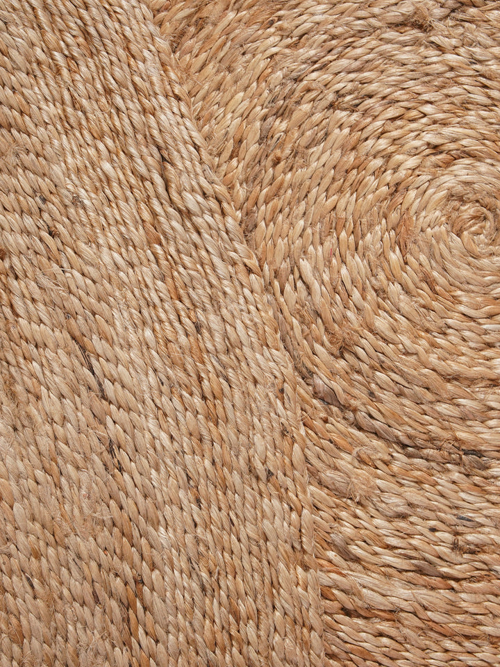 Beige Contemporary Hand Woven Jute Rug