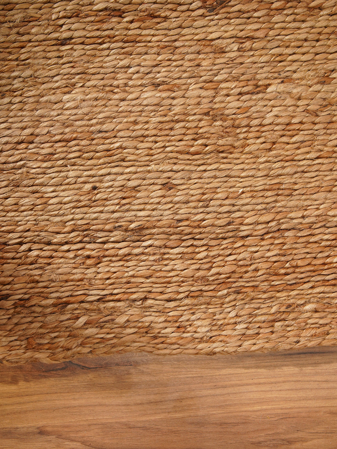 Beige Contemporary Hand Woven Jute Rug
