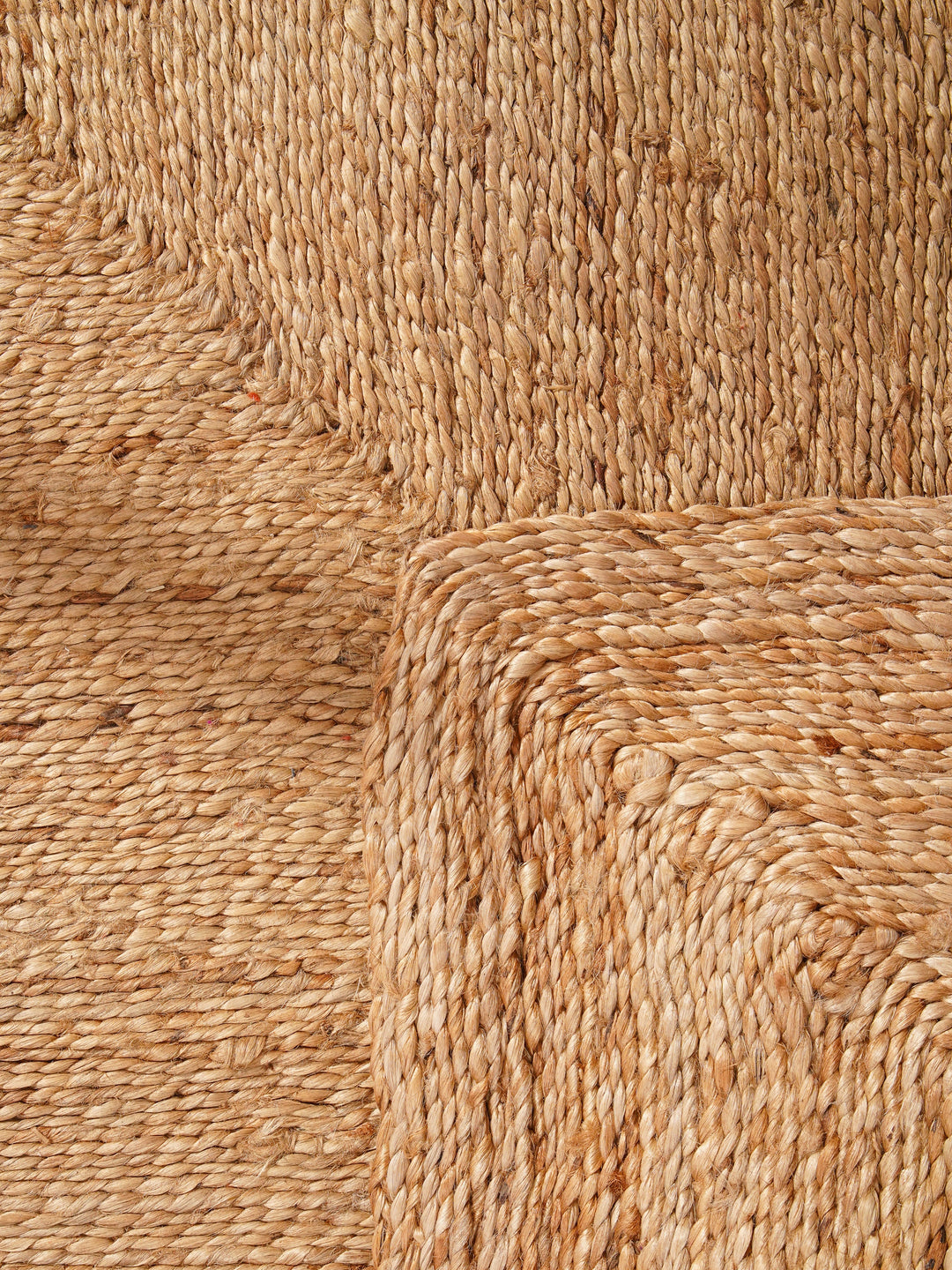 Beige Contemporary Hand Woven Jute Rug