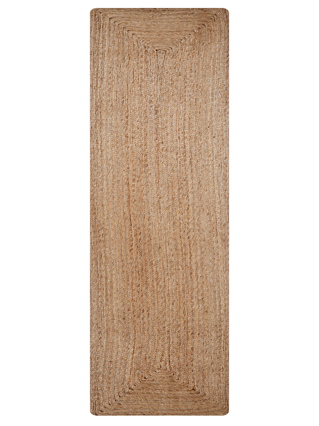 Beige Contemporary Hand Woven Jute Rug