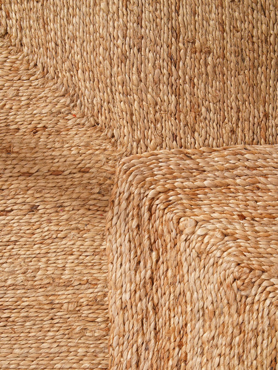 Beige Contemporary Hand Woven Jute Rug