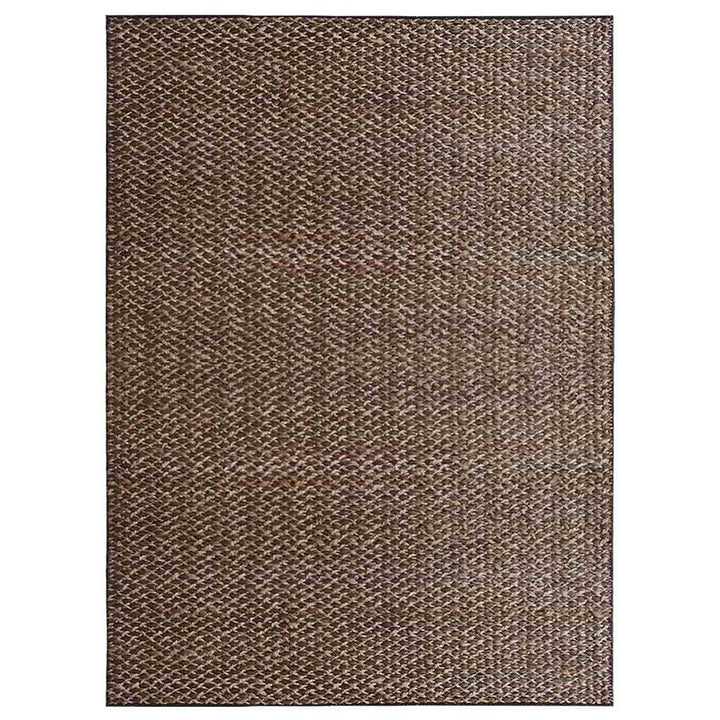 Light Brown Contemporary Hand Woven Jute Rug