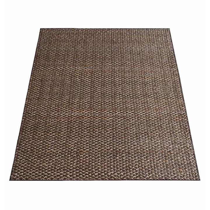 Light Brown Contemporary Hand Woven Jute Rug