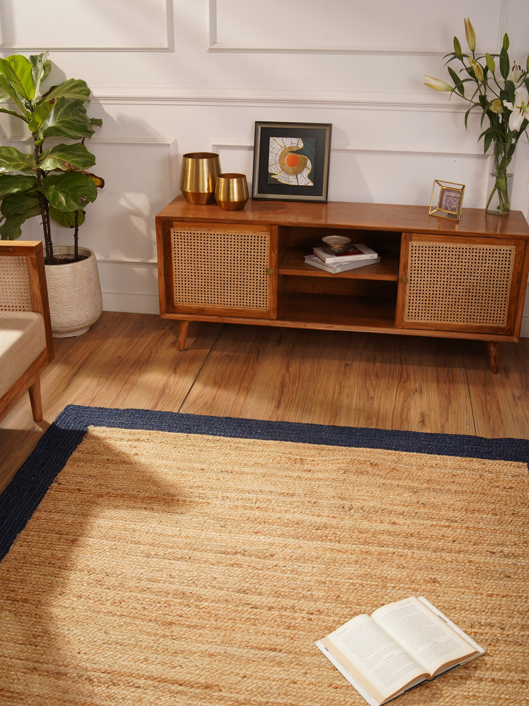 Contemporary Hand Woven Jute Rug