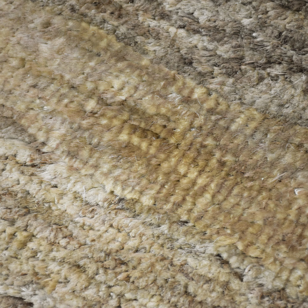 Hand-Knotted Beige Jute Contemporary Rug