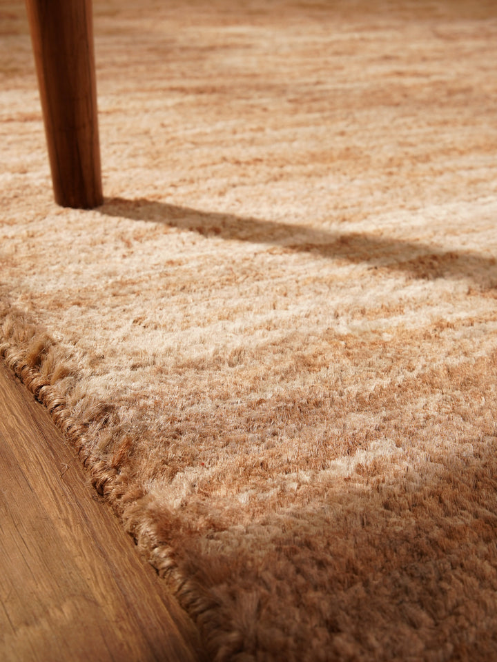 Hand Knotted Jute Multicolor Contemporary Rug