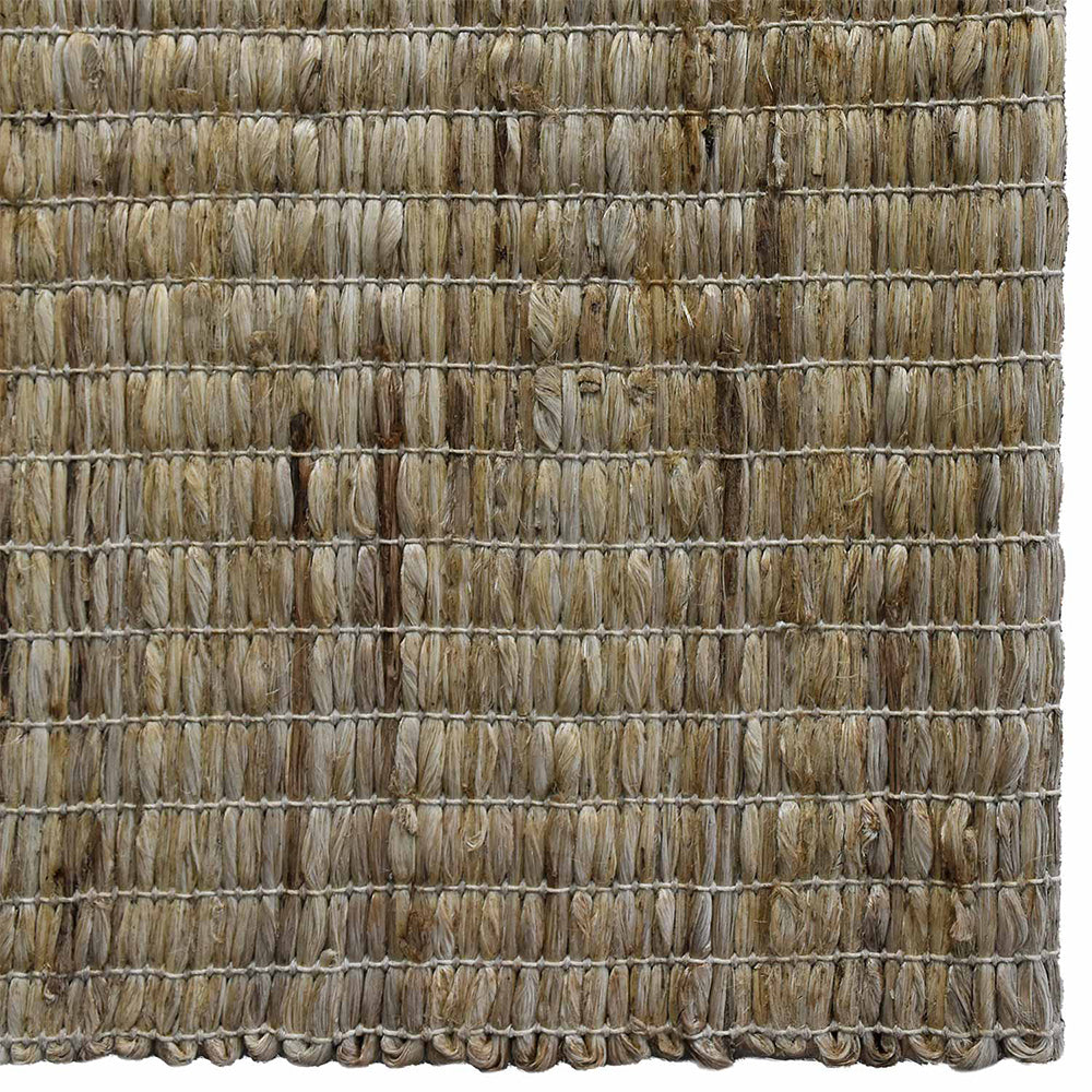 Beige Grid Texture Hand Woven Jute Rug – Contemporary Natural Style
