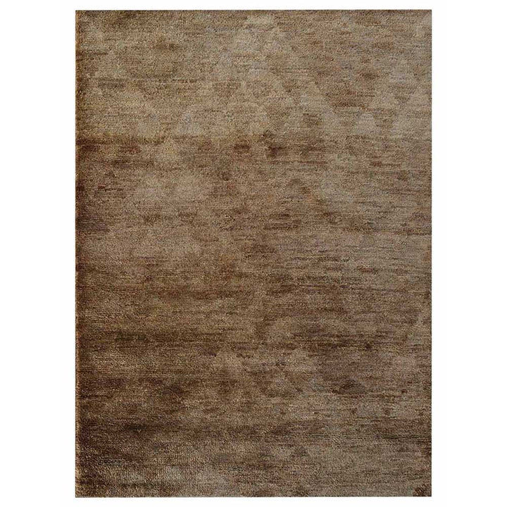 Beige Contemporary Hand Knotted Jute Rug with Subtle Textured Finish