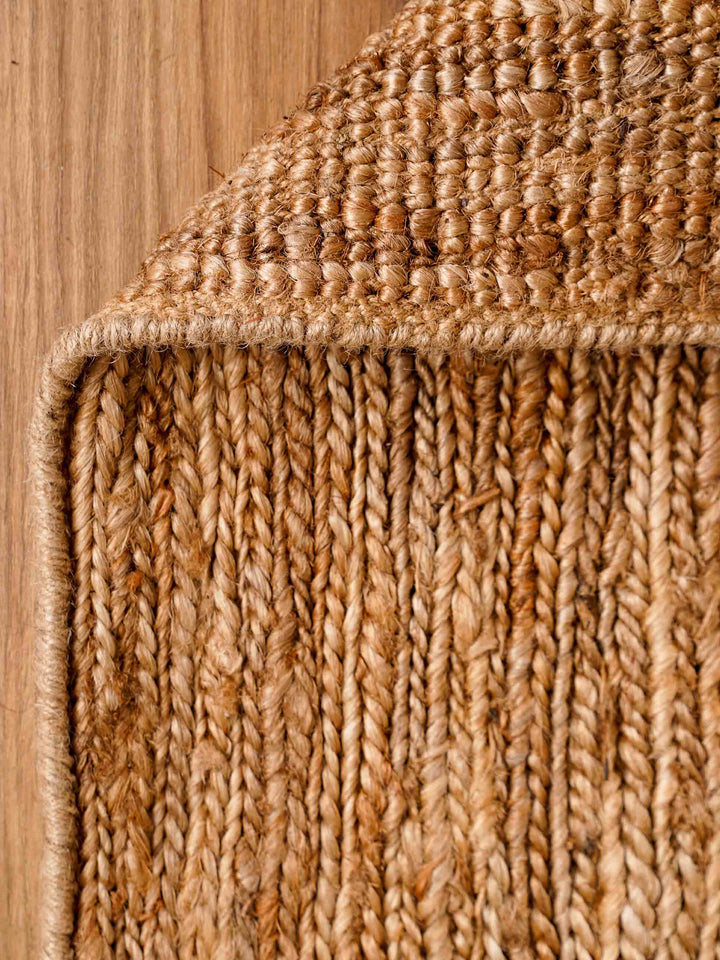 Hand Knotted Sumak Jute Solid Rug