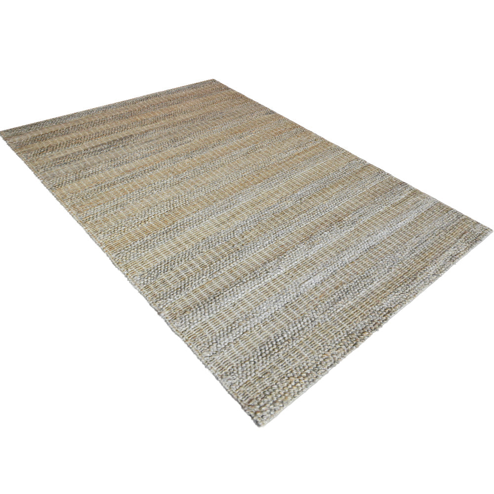 Modern Beige Handcrafted Jute Rug with Soft Textured Detailing