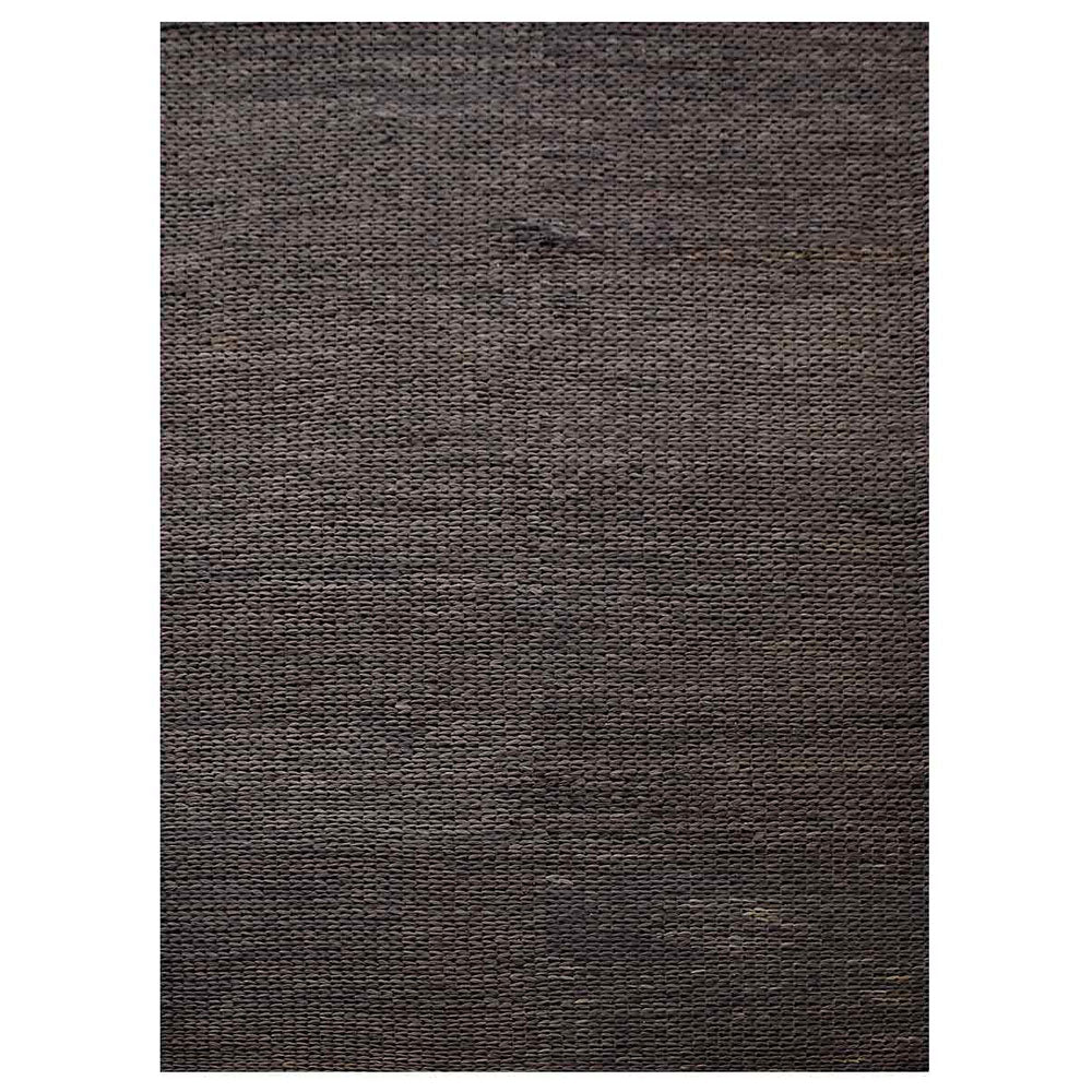 Charcoal Solid Hand Woven Jute Rug with Modern Minimalist Appeal