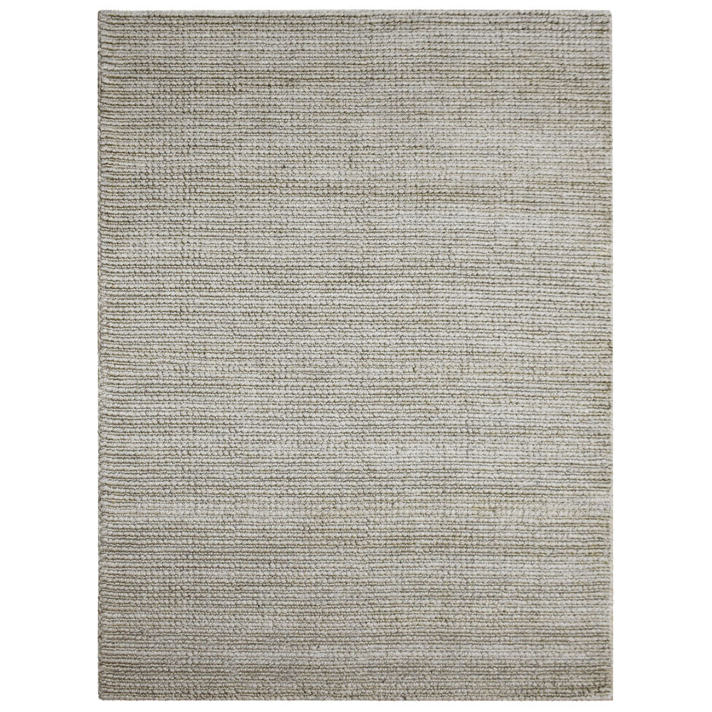 Beige Solid Hand Woven Jute Rug for Modern & Minimal Interiors
