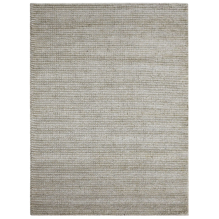 Beige Solid Hand Woven Jute Rug for Modern & Minimal Interiors