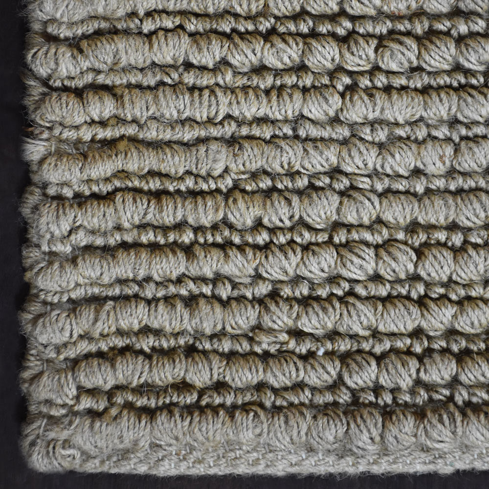 Beige Solid Hand Woven Jute Rug for Modern & Minimal Interiors