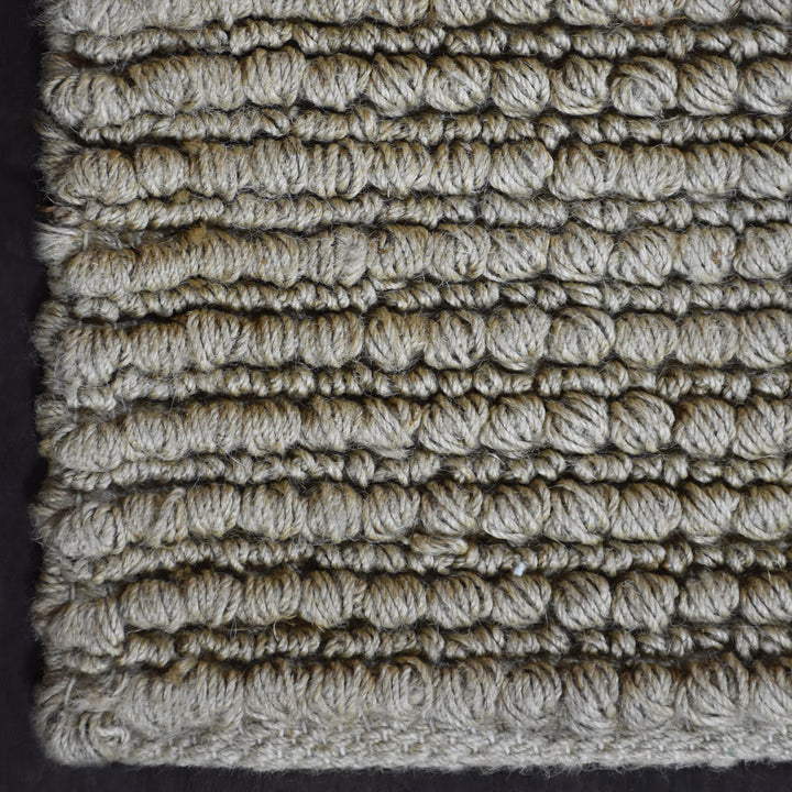 Beige Solid Hand Woven Jute Rug for Modern & Minimal Interiors