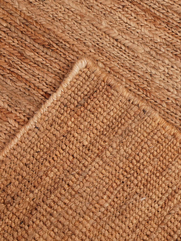 Beige Hand Knotted Jute Sumak Rug for Minimal & Contemporary Spaces