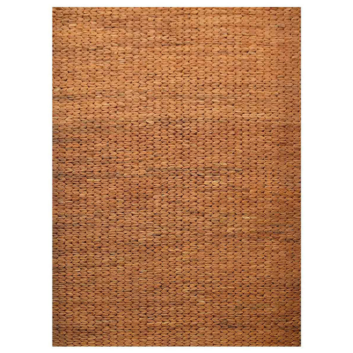 Golden Hand Woven Jute Rug for Warm Contemporary Interiors