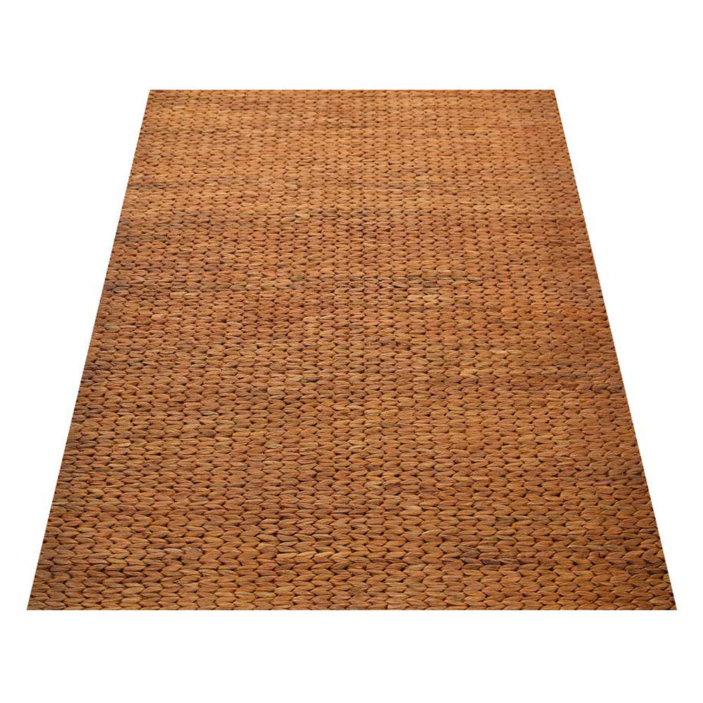 Golden Hand Woven Jute Rug for Warm Contemporary Interiors