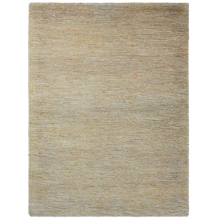Natural Beige Solid Jute Rug for Minimal & Everyday Living