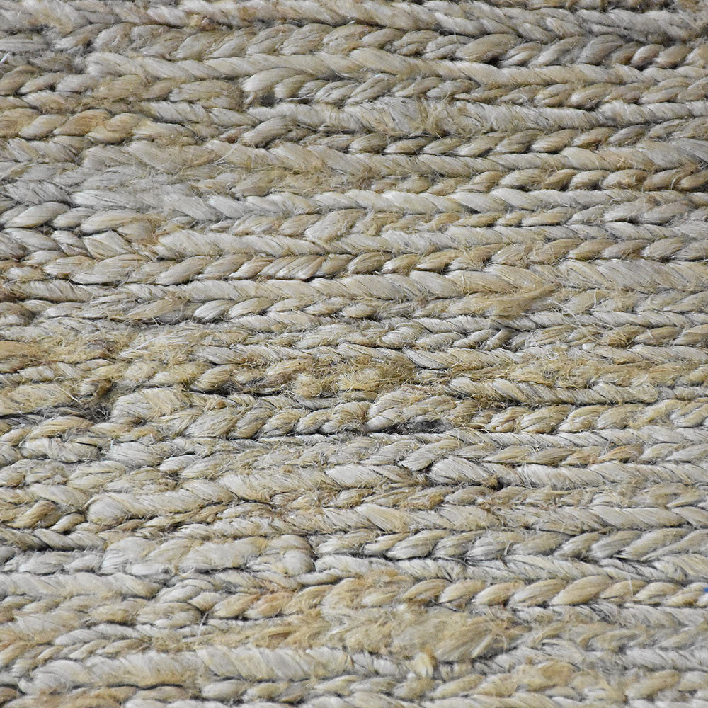 Natural Beige Solid Jute Rug for Minimal & Everyday Living