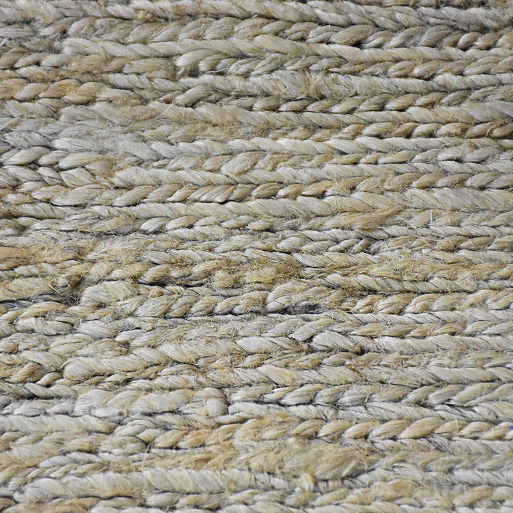 Natural Beige Solid Jute Rug for Minimal & Everyday Living