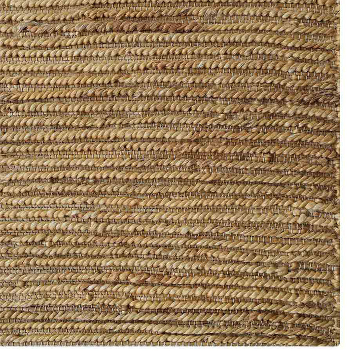 Natural Beige Hand Woven Jute Rug for Minimal & Contemporary Spaces