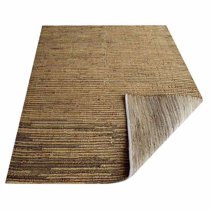 Natural Beige Hand Woven Jute Rug for Minimal & Contemporary Spaces