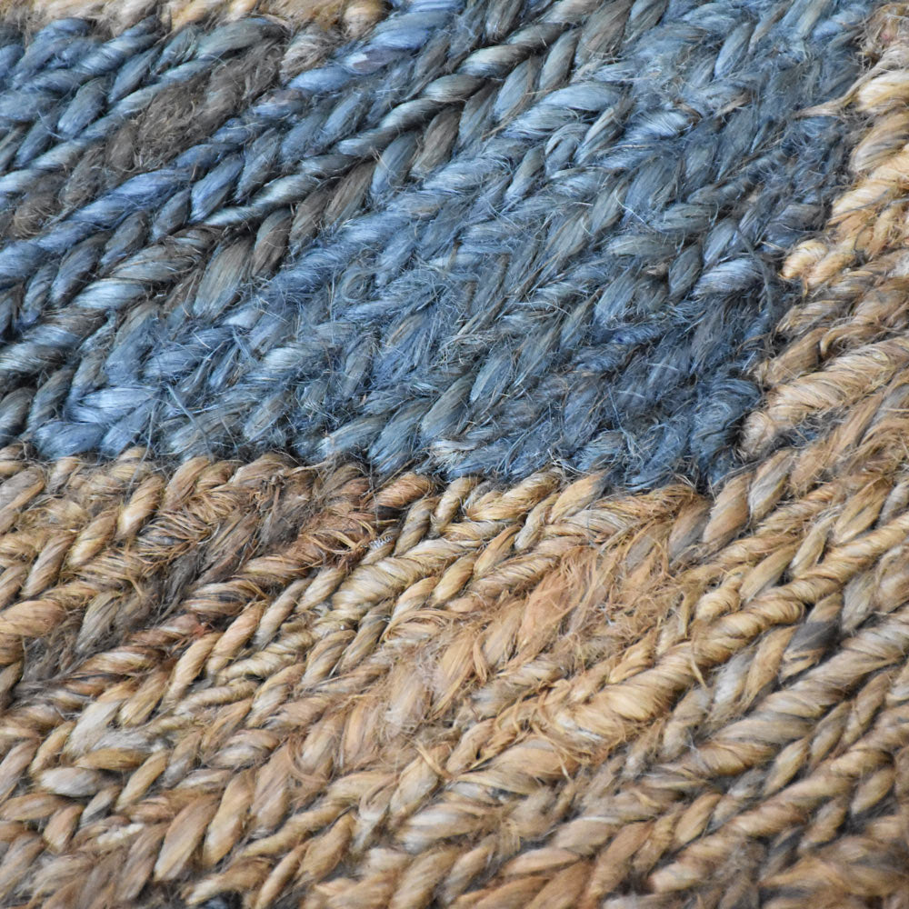 Gray & Brown Zigzag Jute Sumak Rug for Contemporary Living Spaces