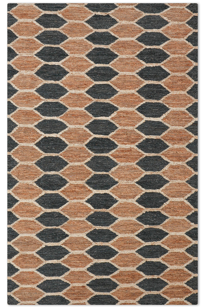 Multicolor Geometric Jute Sumak Rug for Contemporary & Eclectic Spaces
