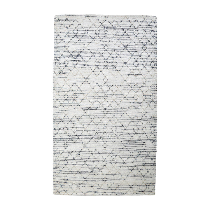 Beige Patterned Jute Area Rug for Modern & Elegant Interiors