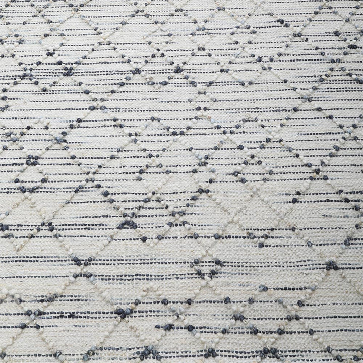 Beige Patterned Jute Area Rug for Modern & Elegant Interiors