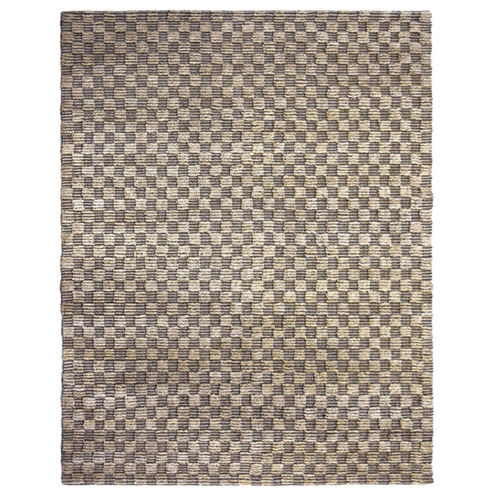 Textured Light Brown Jute Area Rug for Everyday Living Spaces
