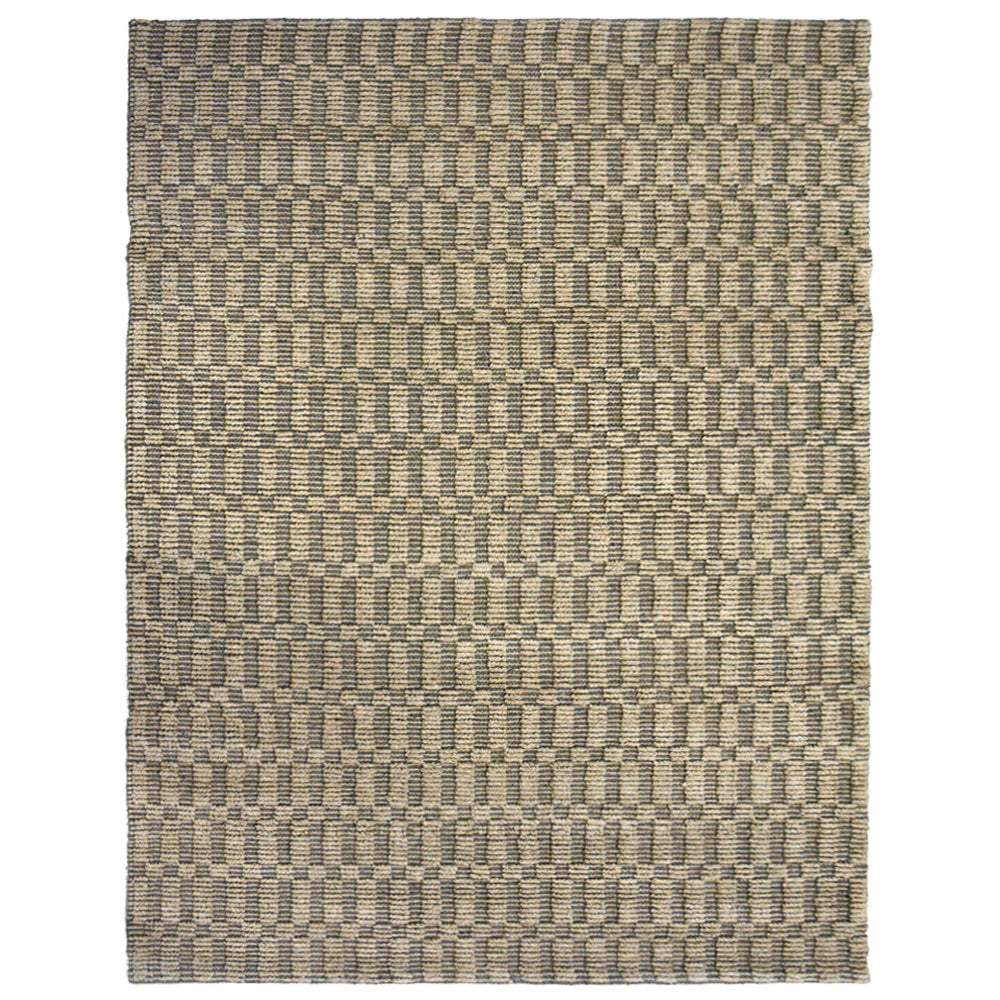 Textured Light Brown Jute Area Rug for Living Room & Natural Interiors