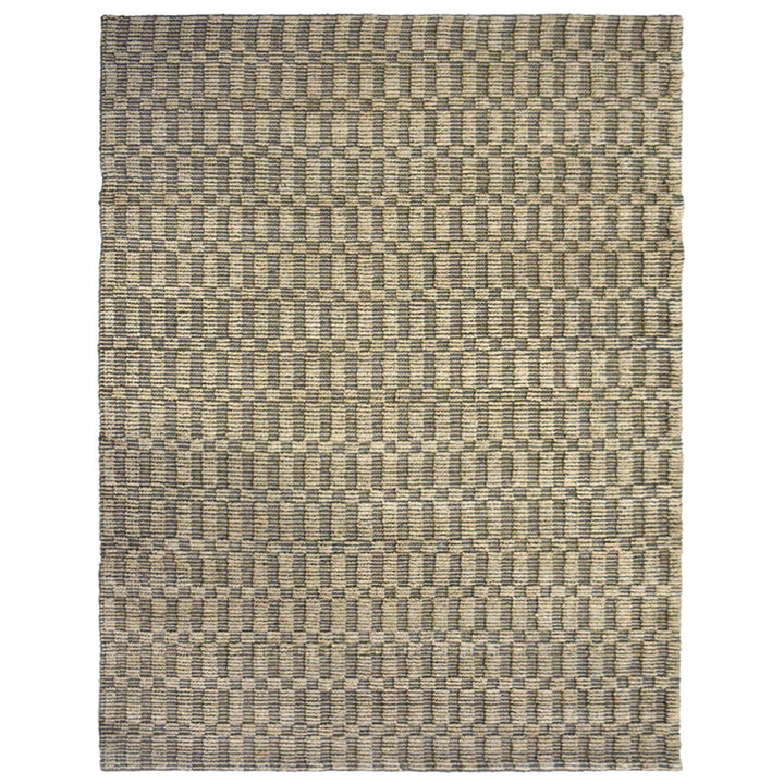Textured Light Brown Jute Area Rug for Living Room & Natural Interiors